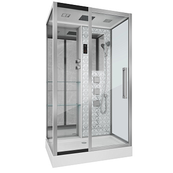 Душевая кабина Niagara Luxe 7713WL 120х82 прямоугольная с крышей ориентация левая Душевая кабина Niagara Luxe 7713WL 120х82 прямоугольная с крышей ориентация левая